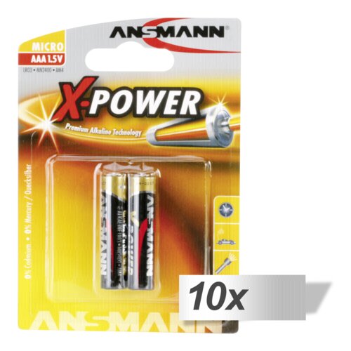 Ansmann 10x2 Alkaline Micro AAA LR 03 X-Power Slike