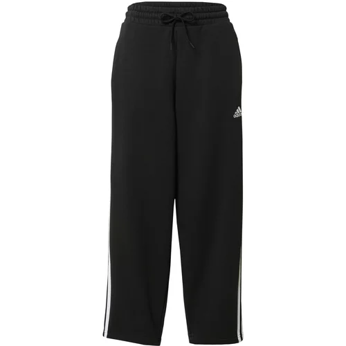 ADIDAS SPORTSWEAR Sportske hlače 'Essentials 3-Stripes' crna / prljavo bijela