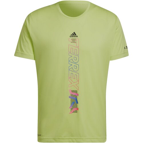 Adidas agravic shirt, muška majica za trčanje, zelena H11680 Slike