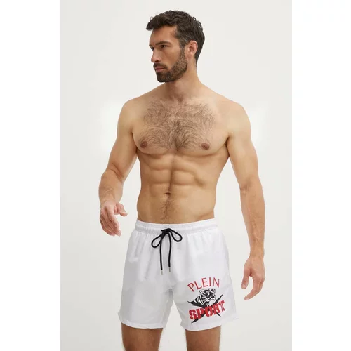 Plein Sport Kratke hlače za kupanje boja: bijela, PS24MBM03