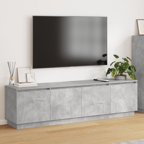 VidaXL TV Ormar s LED Siva 180x38x49 cm Inženjersko Drvo Slike