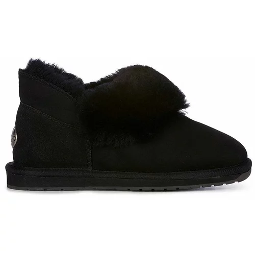 EMU Australia čizme za snijeg od brušene kože boja: crna