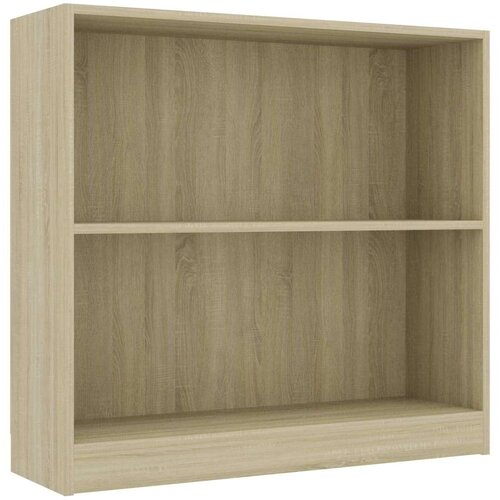 vidaXL Polica za knjige sonoma hrast 80x24x75 cm izrađeno drvo Cijene