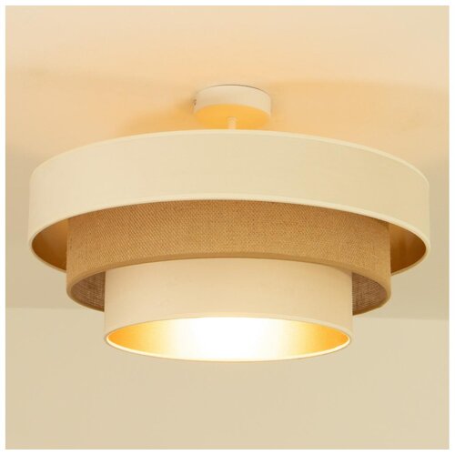  plafonski luster wenta 1xE27/60W/230V, prečnik 50 cm, bež/juta Cene