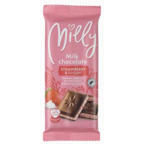  Čokolada MILLY jagoda i jogurt 100g Cene