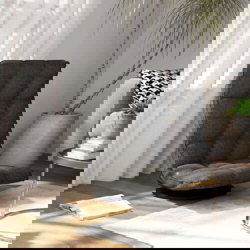  Vrtljiv talni stol temno sivo blago, (20802471) Cene