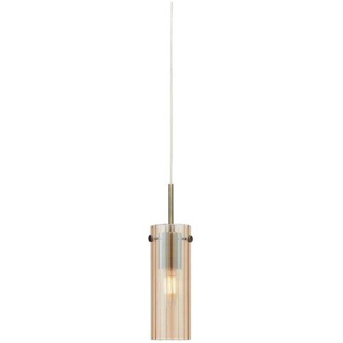 Marksl&amp;ouml;jd 109015 - Visilica na sajli TIBIA 1xE14/40W/230V dimljeno bež/mesing Slike