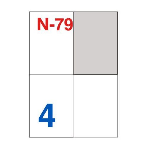 NANO Etikete za laserske i ink-jet pisače , N-79, 105x148 mm, 100/1 Slike