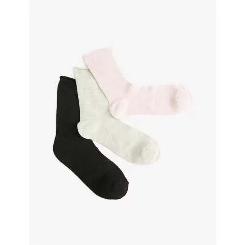 Koton Basic 3-Piece Socks Set Multi Color