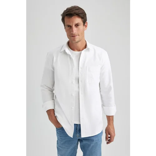 Defacto Regular Fit Oxford Long Sleeve Shirt