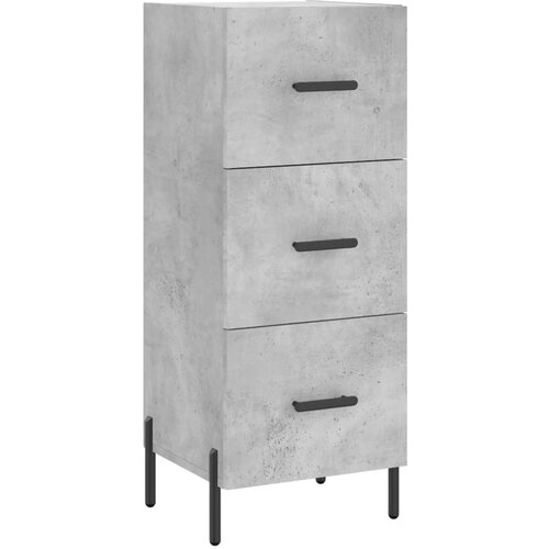 Maison Chic Komoda - Predalnik betonsko siva 34,5x34x90 cm inženirski les, (21720520) Slike
