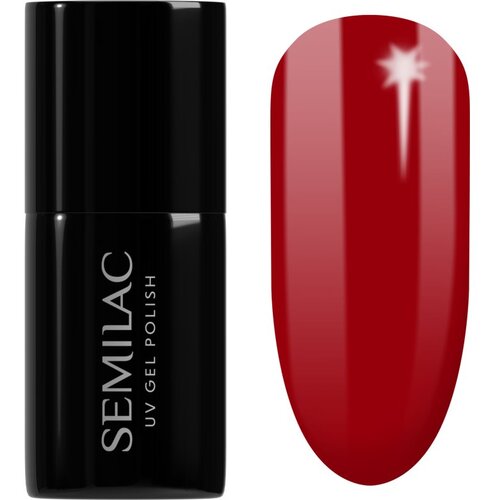 Semilac UV Hybrid Winter Collection gel lak za nohte z uporabo UV/LED lučke odtenek 608 Soft Red 7 ml Slike