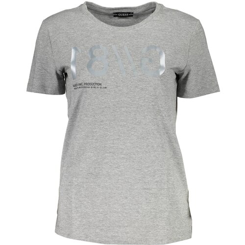 Guess Jeans SHORT SLEEVE T-SHIRT WOMEN GREY Slike