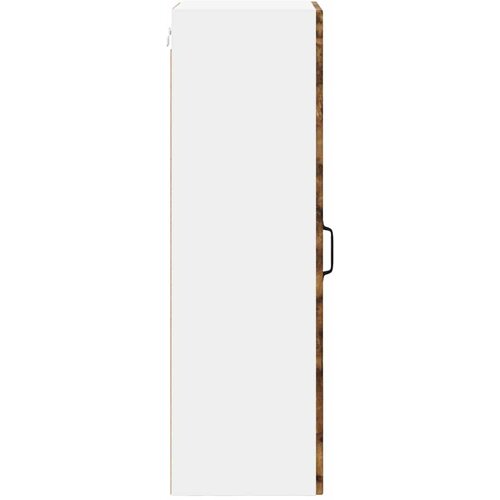  Zidni stakleni ormarić Lucca Dimljeni hrast 40 x 31 x 100 cm Slike