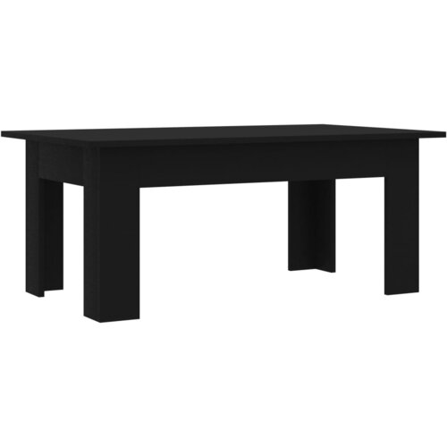 Maison Chic Klubska mizica - kavna mizica - Nizka mizica črna 100x60x42 cm iverna plo&amp;scaron;ča, (21754422) Slike