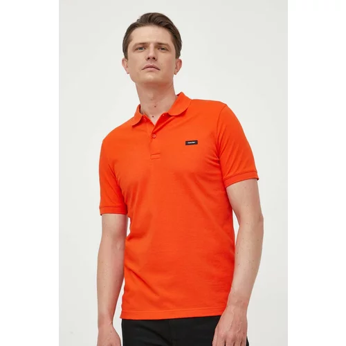 Calvin Klein Polo moški, oranžna barva