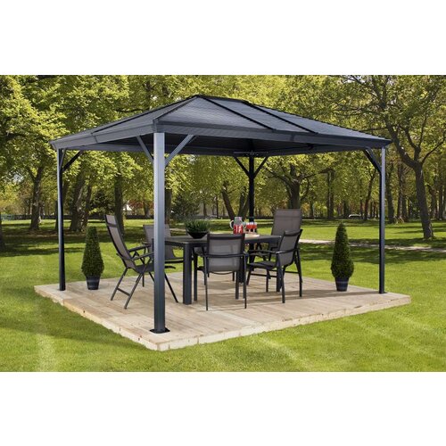  SOJAG - Aluminijski paviljon s tvrdim krovom »Ventura« - 296×296×260 cm  - 8 76 m² Cijene