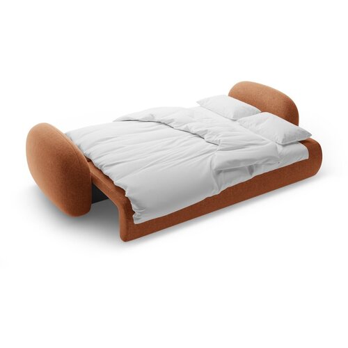 Cosmopolitan Design Opečnato oranžna raztegljiva/s prostorom za shranjevanje sedežna garnitura iz &amp;scaron;enilje 262 cm Tonale &amp;ndash; Slike