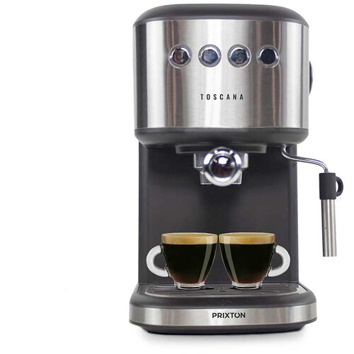 PRIXTON Avtomatska kava Toscana za Espresso in Adapter za Kapsule, Italijanska Črpalka 850 W, 20 Barov , Parilnik, (5000158882) Cene