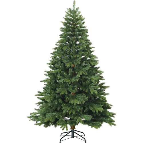 VidaXL Umjetno božićno drvce s stalakom Zelena 210 cm PE i PVC Slike