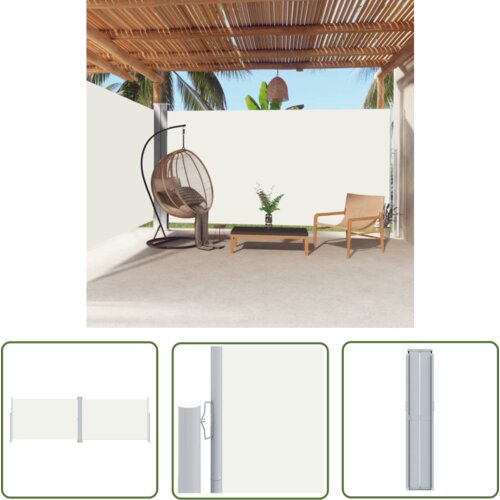  The Living Store Zložljiva stranska tenda krem 200x600 cm - Stranska Tenda, (21743402) Slike