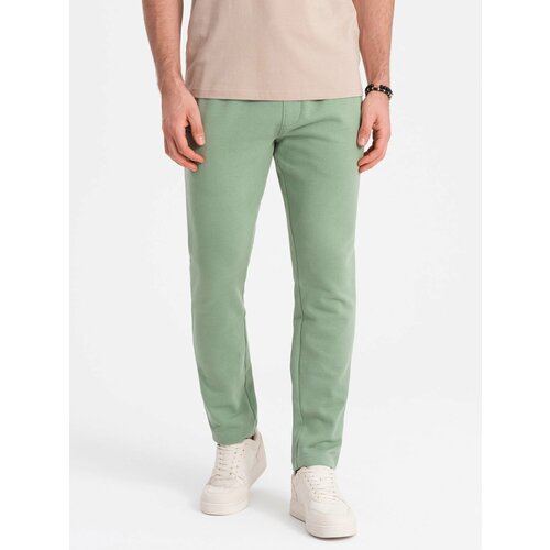 Ombre Men's sweatpants with unlined leg - green Slike
