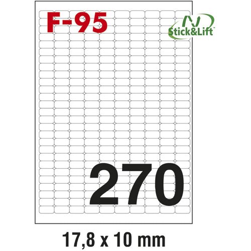  ETIKETE ILK 17,8X10MM ODLJEPLJIVE PK100L FORNAX F-95 Cijene