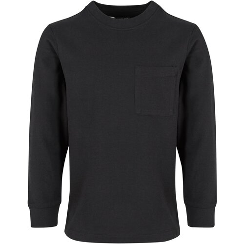 Urban Classics Boys' long-sleeved T-shirt with pocket black Cene