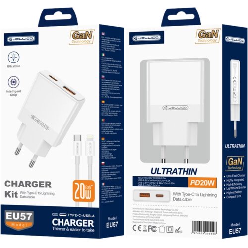 Jellico STENSKI POLNILEC ZA APPLE IPHONE USB-C QC3 PD 20W MI, (5000337738) Cene