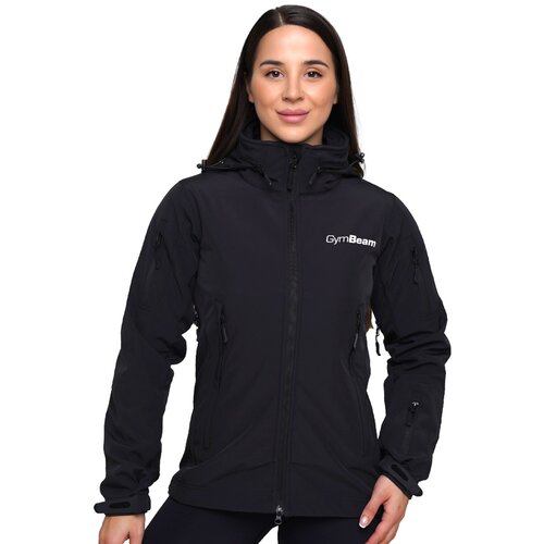 GymBeam women&amp;lsquo;s softshell jacket black Slike