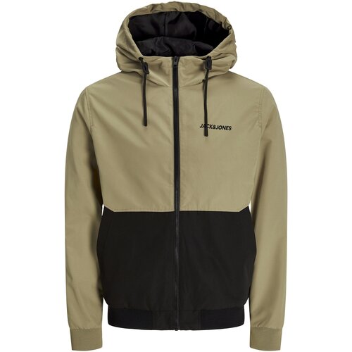 Jack &amp;amp; Jones Prijelazna jakna &amp;#039;JJERUSH&amp;#039; svijetlosmeđa / crna Slike