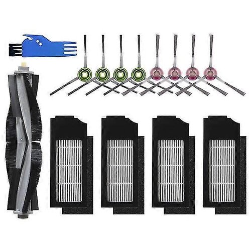 INORCO Glavne stranske krtače, združljive z Ecovacs Deebot X1 Turbo - X1 Omni - T10 Turbo Sesalnik Rezervni deli Dodatek za sesalnik, (21841848) Slike