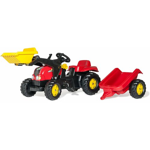 Rolly traktor na pedale kid-x sa prikolicom i utovarivačem Slike