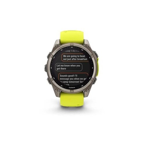 Garmin fenix 8 47, sap, solar, yellow (010-02906-21) Slike
