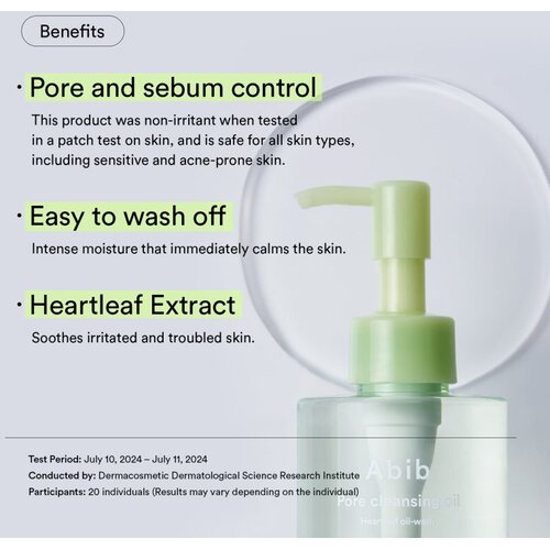 Abib Heartleaf Pore Cleansing Oil-wash nježno ulje za či&amp;scaron;ćenje s umirujućim djelovanjem 200 ml Slike