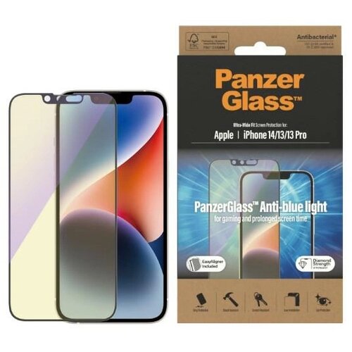 PanzerGlass KALJENO ANTIBAKTERIJSKO STEKLO ZA IPHONE 14 13 PRO S FILTROM, (21911543) Slike