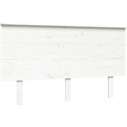 Maison Chic posteljno vzglavje - vzglavna omarica - nočna omarica belo 139x6x82,5 cm trdna borovina, (21706499) Slike