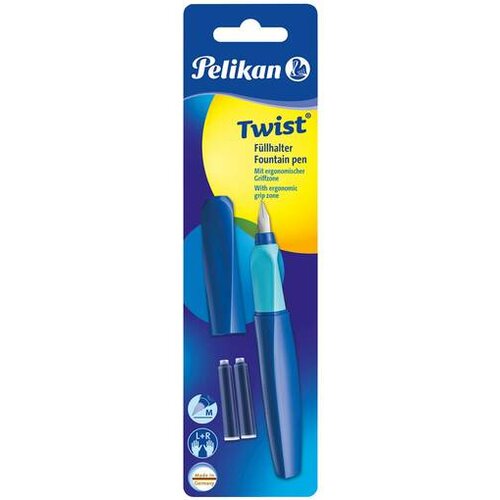 Pelikan NALIVNO PERO TWIST DEEP BLUE +2X ČRN. VLOŽKA BL 814744 Slike