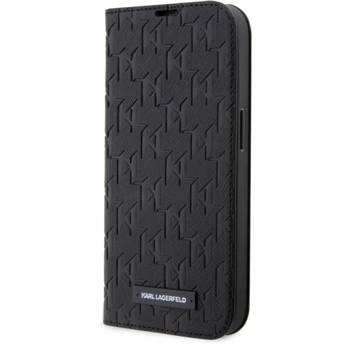 Karl Lagerfeld ovitek KLBKP13XSAKLHPK za iPhone 13 Pro Max knjiga črna - Saffiano Monogram Cene