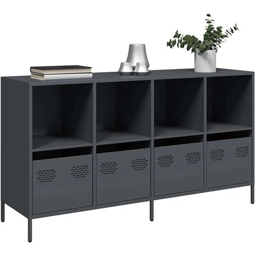 vidaXL Komoda antracit 135x39x73,5 cm hladno valjani čelik Cijene