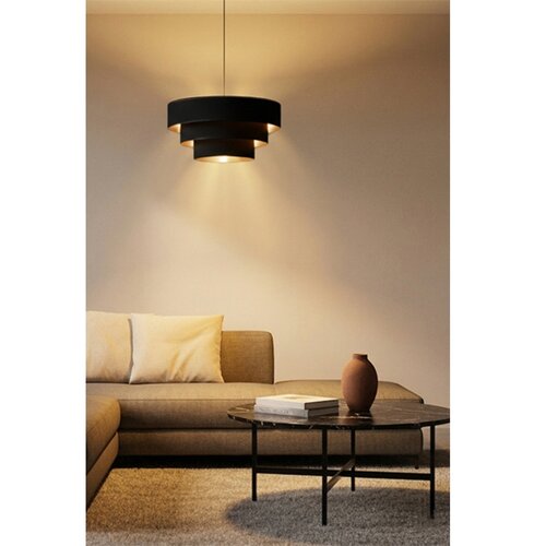  Brilagi - Visilica na sajli LUNETA 1xE27/60W/230V prečnik 40 cm crna/zlatna Slike