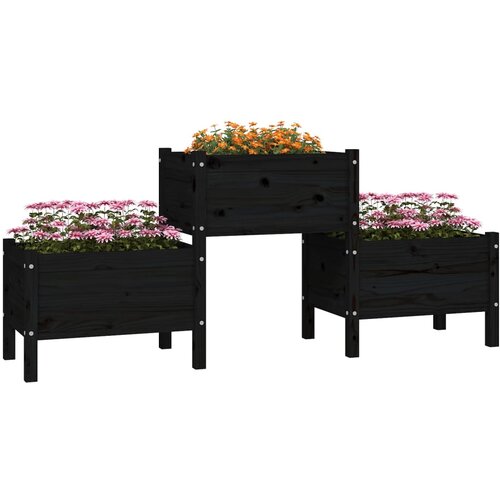  Sadilica crna 178,5 x 44 x 75 cm od masivne borovine Slike