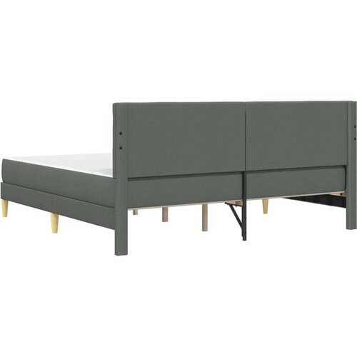  Okvir kreveta s madracem Tamno siva 180 x 200 cm tkanina - Jjedan Slike