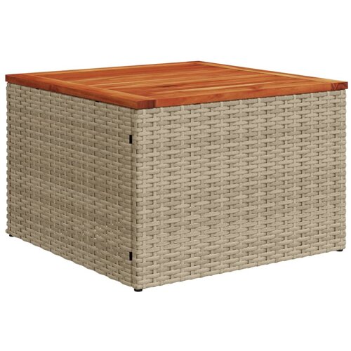  7-dijelni set vrtnih sofa od poliratana s jastucima bež 61 x 62 x 69 cm Slike