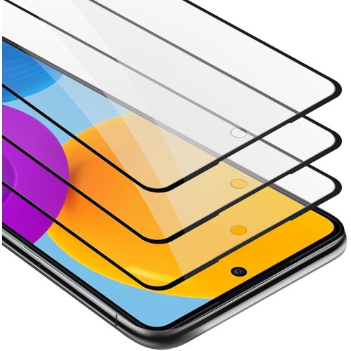 Cadorabo Film oklepa 3x celozaslonski oklep, združljiv s Samsungom - zaščitnim filmom v prozornem s črnim - 3 -paketnim kaljenim zaslonskim zaščitnim steklom v 9H trdoti s 3D dotikom, (20607738) Cene