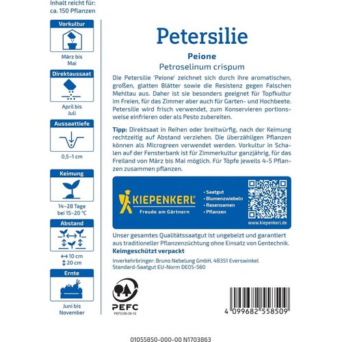 KIEPENKERL Peteršilj Peione - 1 pkt. Cene