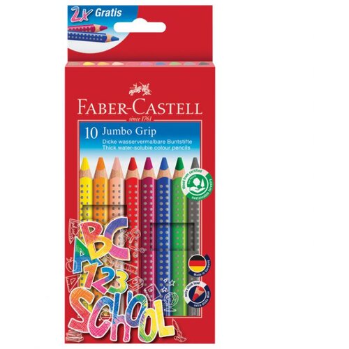  BOJE DRVENE 10BOJA JUMBO GRIP 2001 FABER CASTELL 280922 BLISTER Cijene