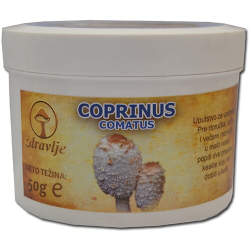 Zdravlje Coprinus comatus gljiva u prahu EP, 50g Slike