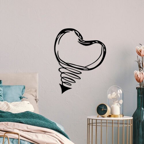 Wallity Zidna dekoracija Fall In Love, 55 x 70 cm, Crna Cene