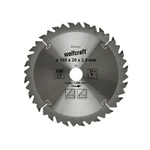 Wolfcraft list kružne testere cirkulara, 160x20x2.4mm ( 6733000 ) Cene